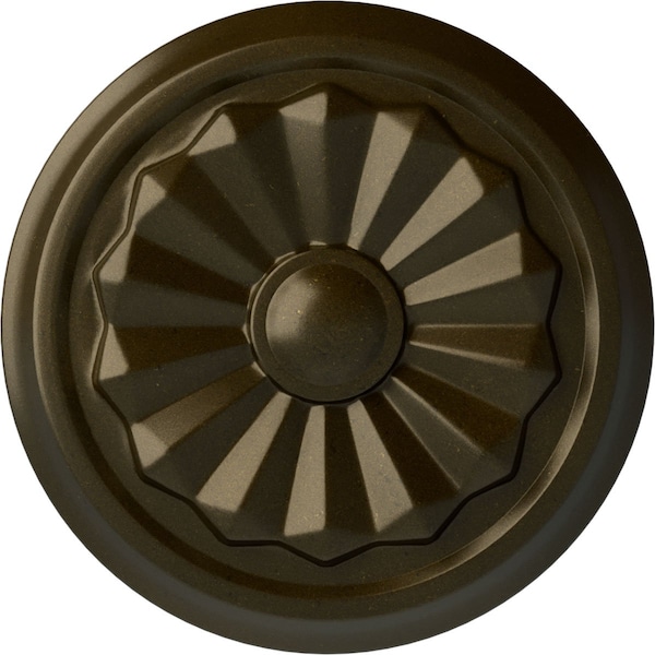 Ekena Millwork Olivia Ceiling Medallion (Fits Canopies up to 2 1/8"), Hand-Painted Green Gold, 7 7/8"OD x 1 1/8"P CM07OLGGS - main